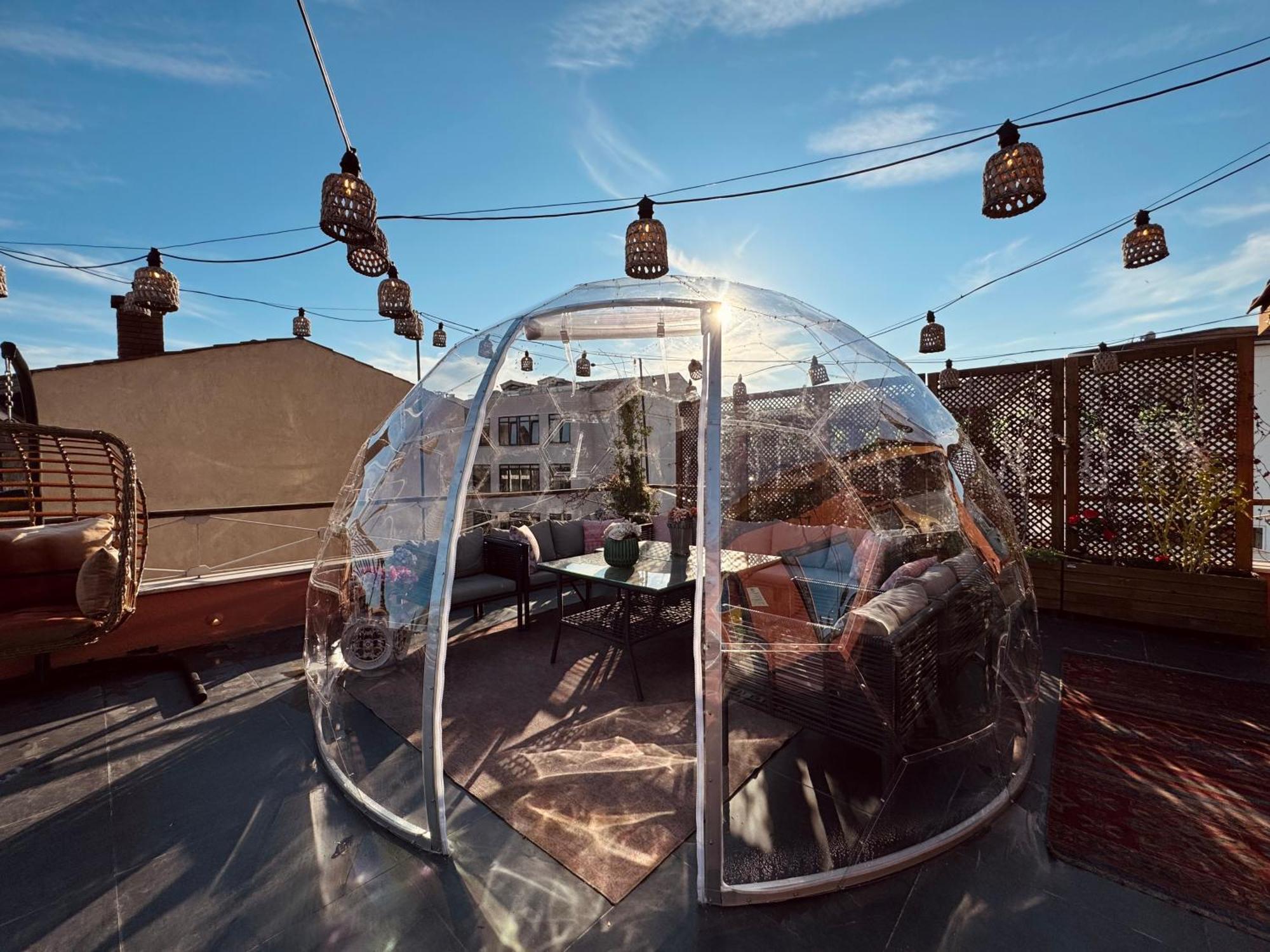 Waterfront Apartment By The Tram - Terrace With Dome & Golden Horn View In Fatih Istanboel Buitenkant foto